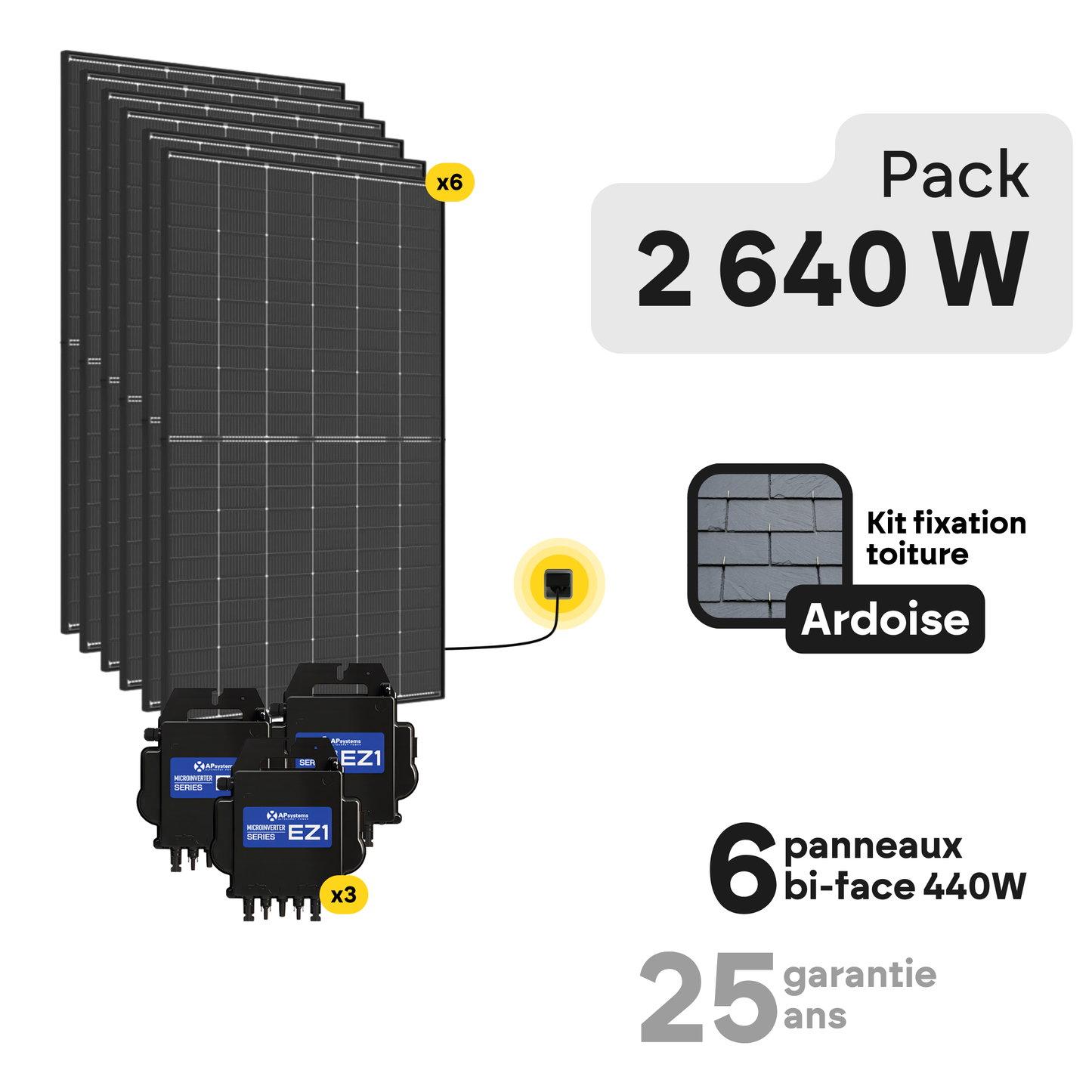 Kit solaire toiture Plug and Play