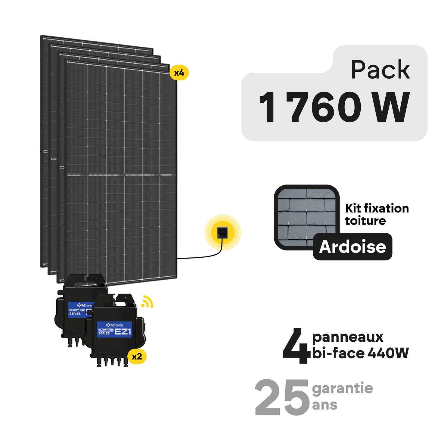 Kit solaire toiture Plug and Play