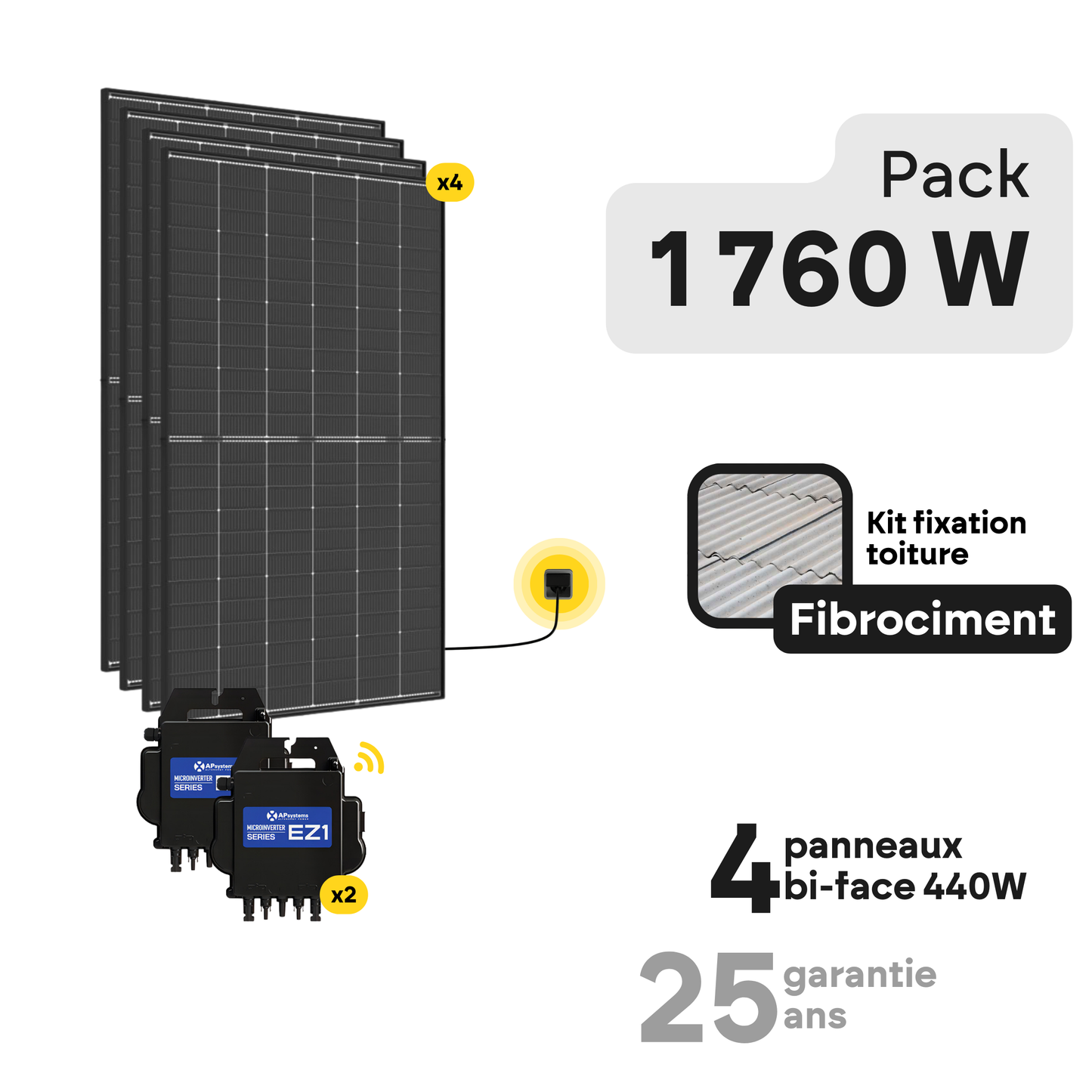 Kit solaire toiture Plug and Play