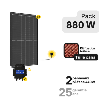 Kit solaire toiture Plug and Play