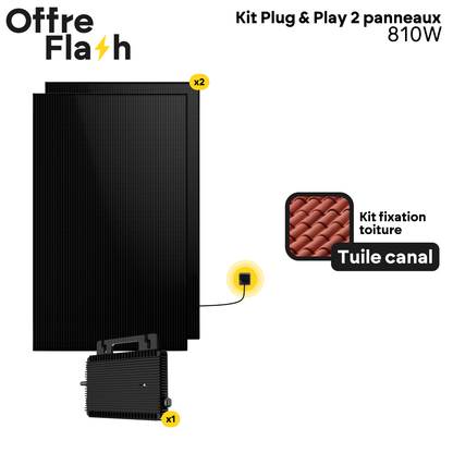 Kit solaire Plug and Play 2 Panneaux 810W