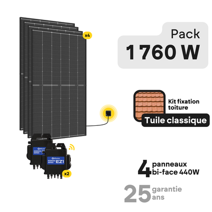 Kit solaire toiture Plug and Play