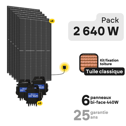 Kit solaire toiture Plug and Play