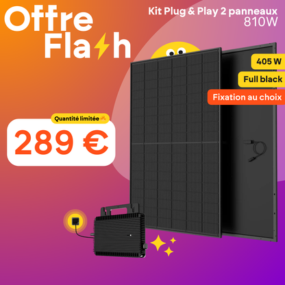 Kit solaire Plug and Play 2 Panneaux 810W